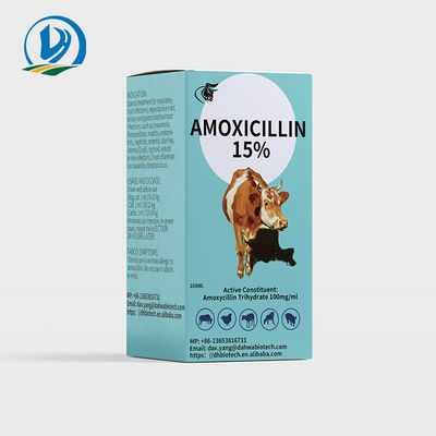 أموكسيسيلين 15٪ الأدوية البيطرية المضادة للطفيليات 50 مل 100 مل الماشية الأغنام