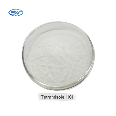 توريد مصنع بيطري CAS 5086-74-8 Tetramisole HCl الطب الصف المضادات الحيوية القابلة للذوبان في الماء