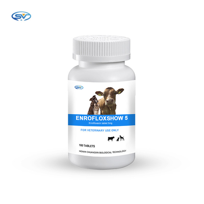 Enrofloxacin Veterinary Bolus Tablet 5mg Bolus Medicine للحيوانات الأليفة