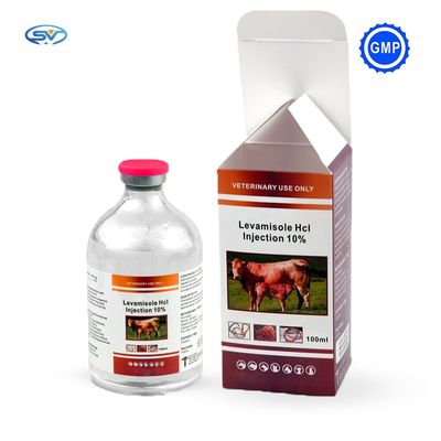 أدوية بيطرية عن طريق الحقن حقن ليفاميزول هيدروكلورايد 10٪ لعجول الماشية والإبل والأغنام والماعز والخيول