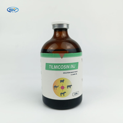 الأدوية البيطرية عن طريق الحقن المضادات الحيوية Tilmicosin Injection 100ml للأغنام الماشية