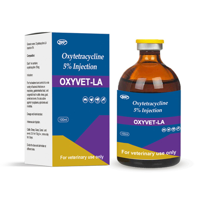 الأدوية البيطرية القابلة للحقن Oxytetracycline 5٪ Injection Parasite Drugs for الماشية الخنازير