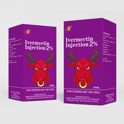 الأدوية البيطرية عن طريق الحقن Ivermectin 1٪ Injection for الماشية والأمراض الطفيلية الخنازير 50 ​​مل 100 مل