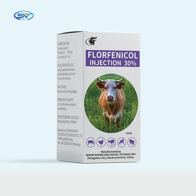 فلورفينيكول 30٪ حقن الأدوية البيطرية عن طريق الحقن 50 مل 100 مل المضادات الحيوية للحيوانات