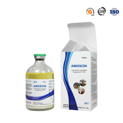 Amoxicillin Injection 100ml الأدوية البيطرية المضادة للطفيليات للجهاز التنفسي للماشية