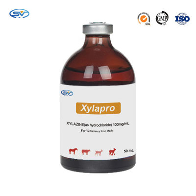 الأدوية البيطرية عن طريق الحقن 100mg Xylazine Hydrochloric Injection للخيول ومهدئات Cervidae ومضادات القيء