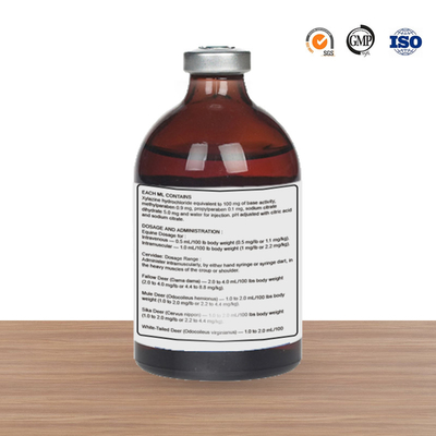 الأدوية البيطرية عن طريق الحقن 100mg Xylazine Hydrochloric Injection للخيول ومهدئات Cervidae ومضادات القيء