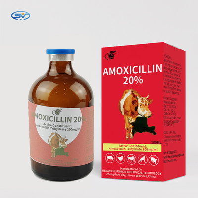 الأدوية البيطرية القابلة للحقن أموكسيسيلين 20٪ إمداد الحقن من الشركات المصنعة الصينية
